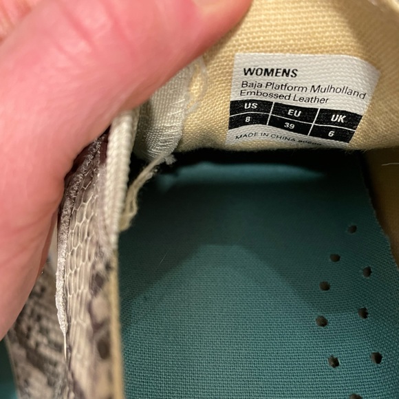 SeaVees Baja Platform Mulholland in Snake - Women’s 8 - Picture 6 of 7